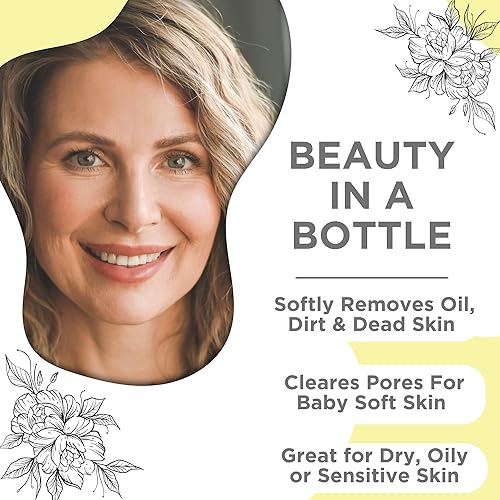 Miniatura 3 de Scrubalicious Limpiador facial hidratante con aloe vera y ácido glicólico, limpiador facial suave, exfoliante facial, limpiador facial, limpiador de