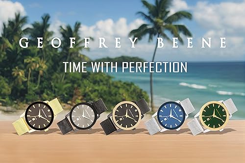 Miniatura 7 de Geoffrey Beene Mens Watch - Stainless Steel Mesh Band Quartz Movement Analog Watch for Men, Gift for Men, Formal or Business Casual Minimalist Wrist