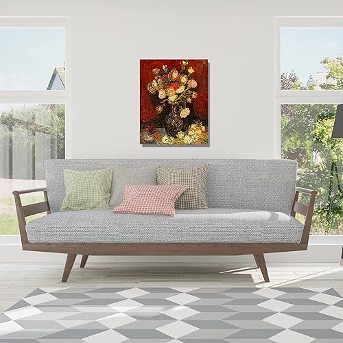 Miniatura 490 de A&T ARTWORK The Starry Night de Vincent Van Gogh. Tamaño del marco: 36 x 30 pulgadas, tamaño de la imagen: 30 x 24 pulgadas, reproducciones clásicas