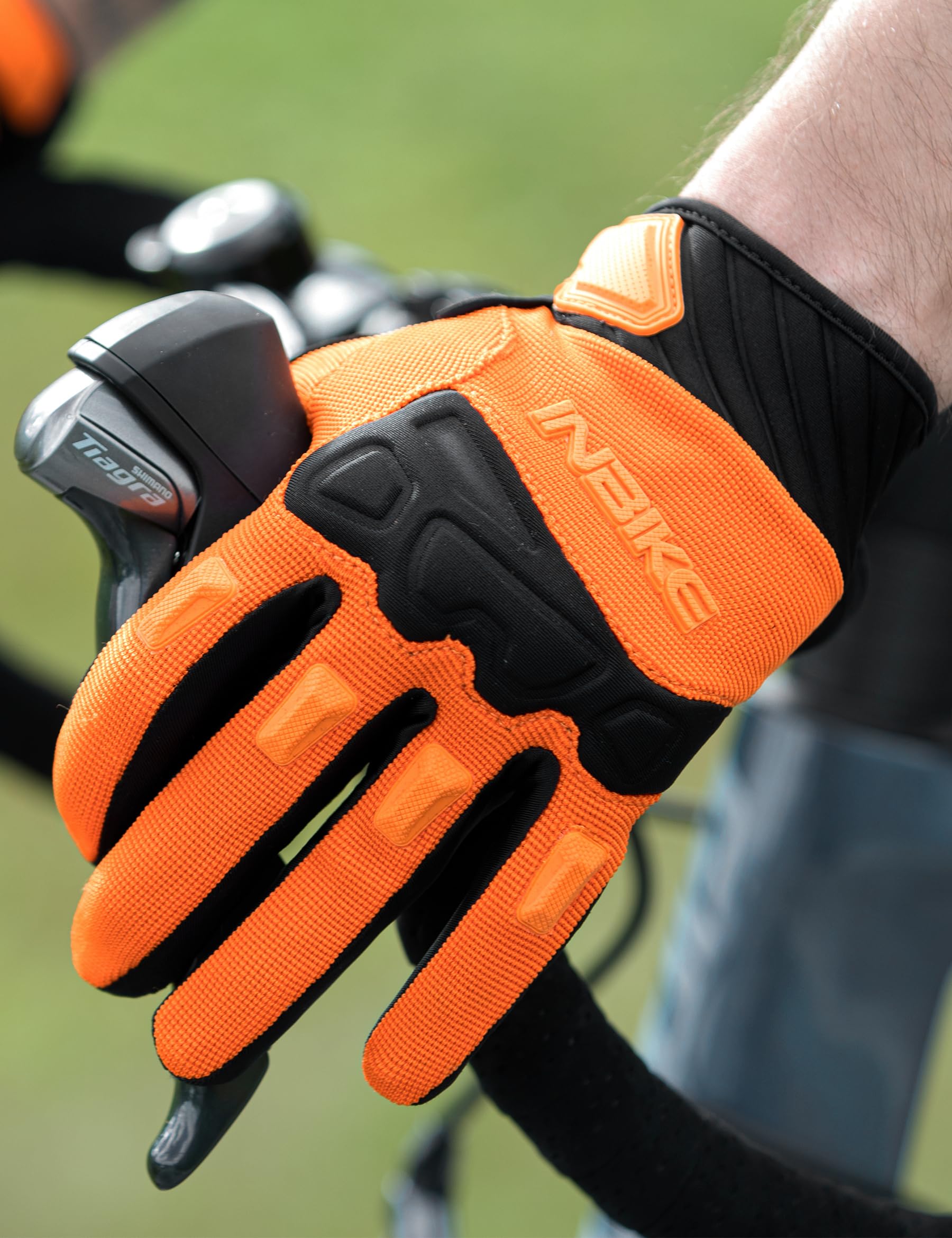 INBIKE Gants de Cyclisme VTT Homme Plein Doigts à Écran Tactile Rembourré Antichoc