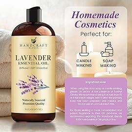Handcraft Blends Lavender Essential Oil - Huge 16 Fl Oz - for Candle Making, Soap Making, Diffusers, and Aromatherapy
