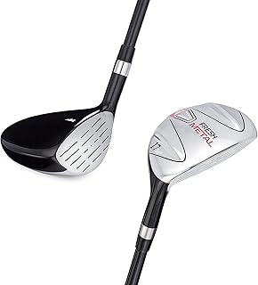 Founders Club Fresh Metal Golf Clubs Fairway Woods with Graphite Shaft and Head Cover