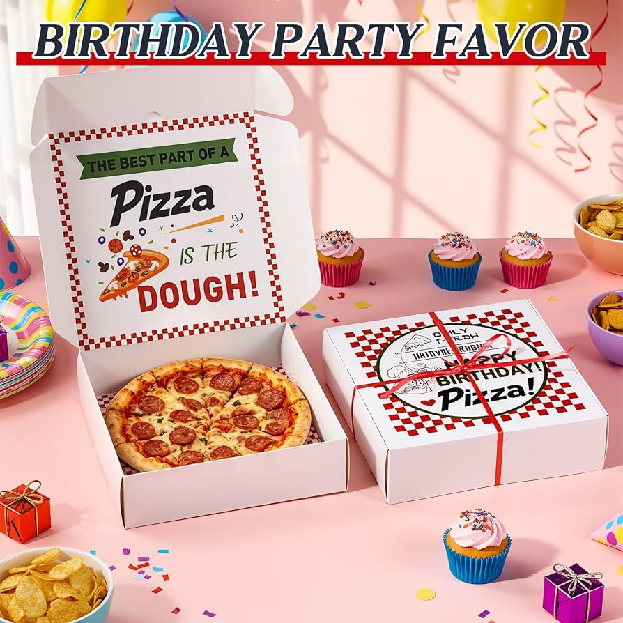 Amazon.com: Feifeiya 2 Pcs Birthday Pizza Money Box for Cash Gift