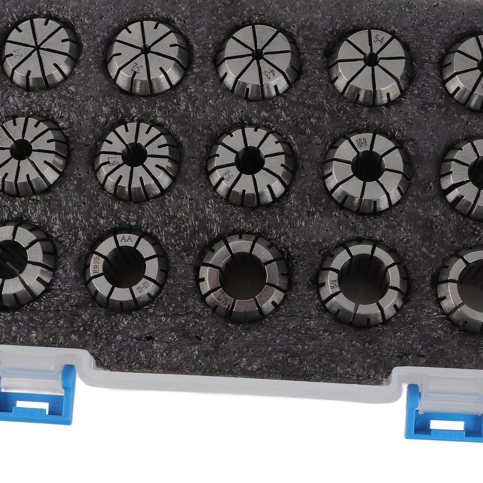Juego de portabrocas ER25, pinzas de resorte de acero de alta velocidad con llave, 15 Uds. Para piezas de fresadora CNC, sujeción de herramientas de precisión