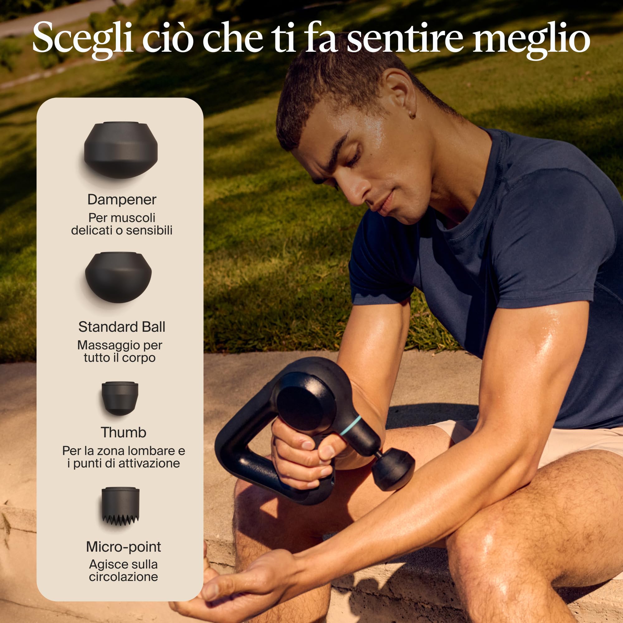 TheraGun Prime - Pistola Massaggiante Elettrica Portatile - Massaggio a Percussione con App Intelligente e Bluetooth - Dispositivo per Terapia Muscolare Profonda con Tecnologia QuietForce, 5ª Gen