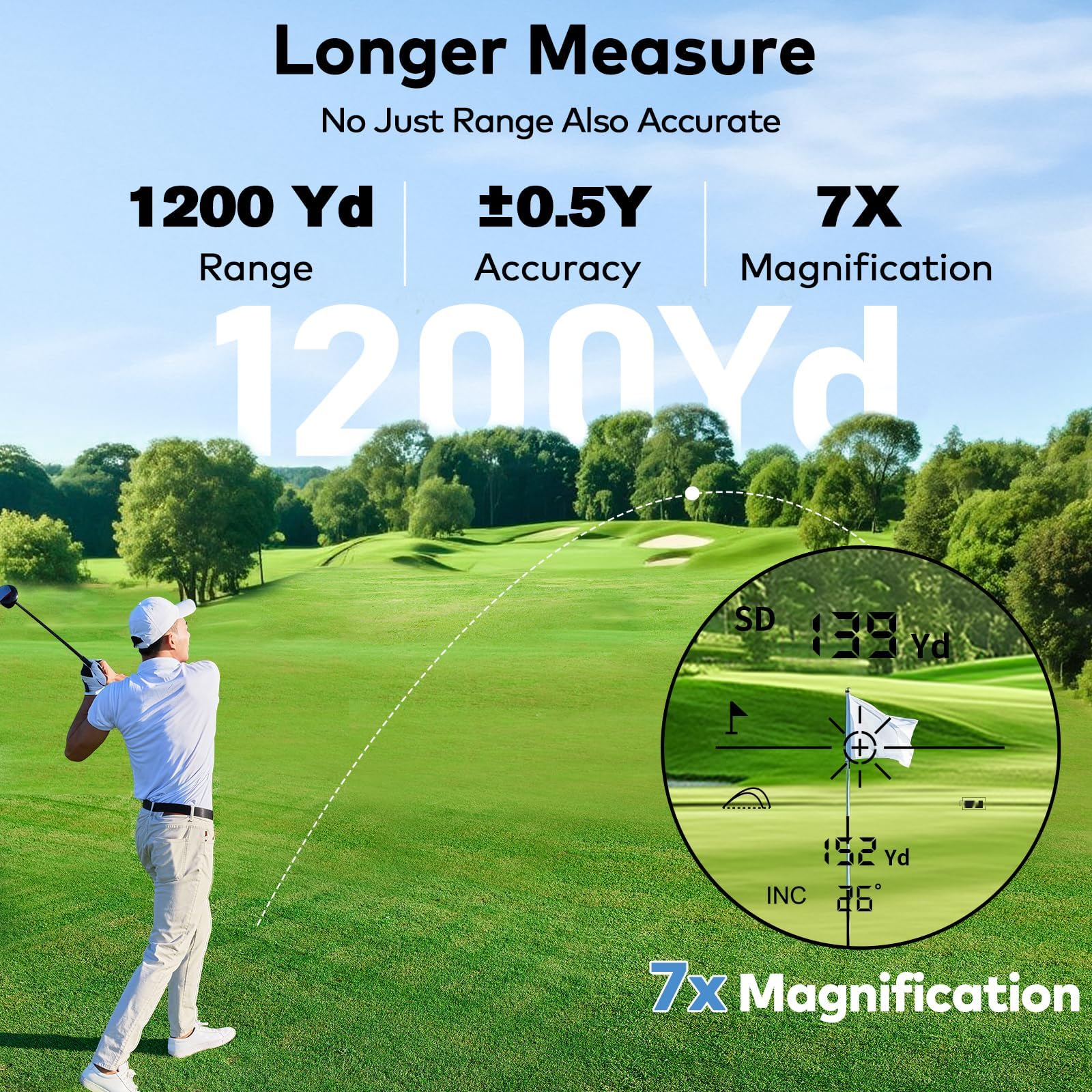 GF110 Golf Magneti telémetro