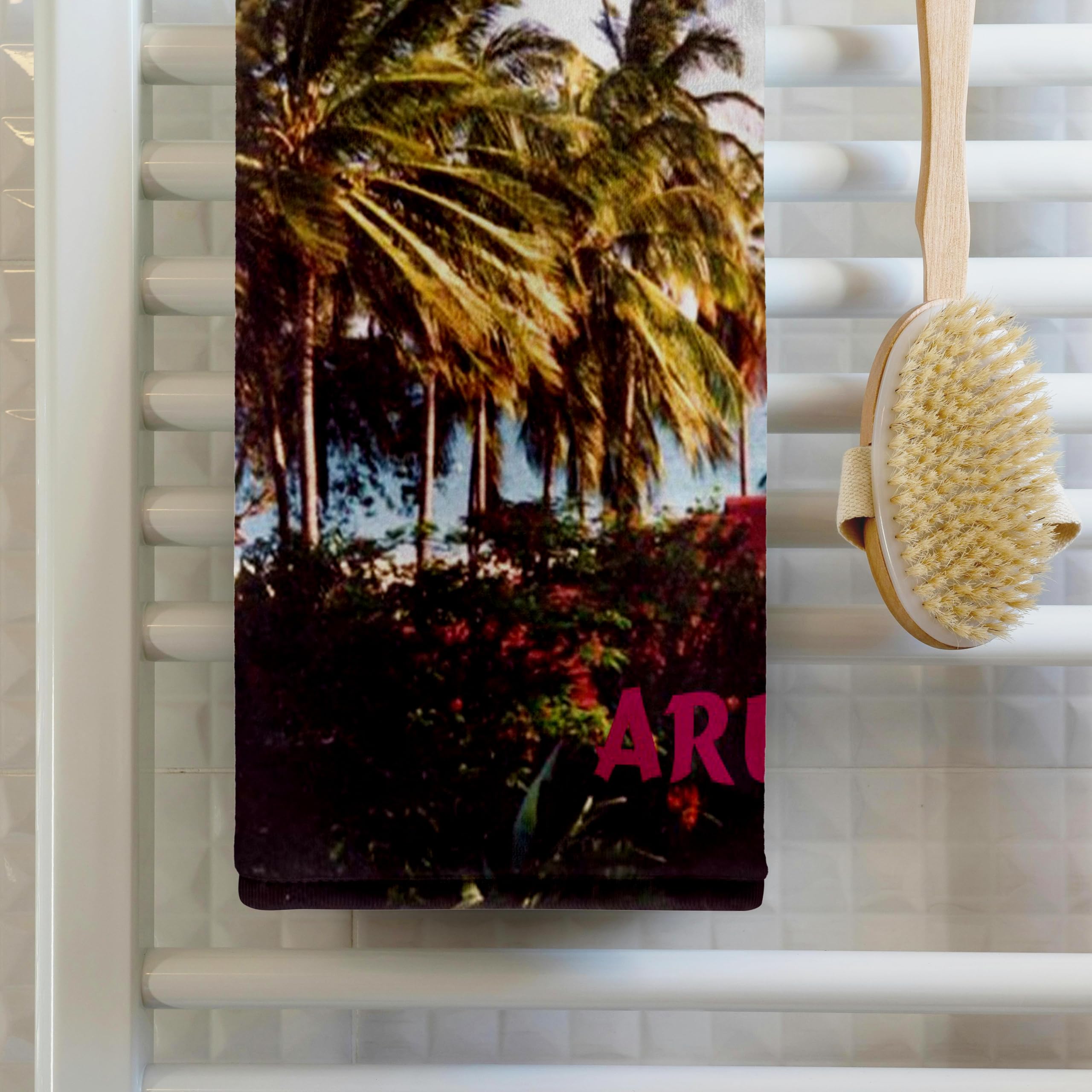 3dRose Aruba Breezes Towel, 15