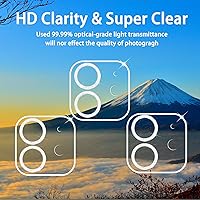 Vista 147 de 3 Pack Tempered Glass Camera Lens Protector for iPhone 12 6.1", Ultra HD, 9H Hardness, Anti-Scratch, Case Friendly, Easy to Install