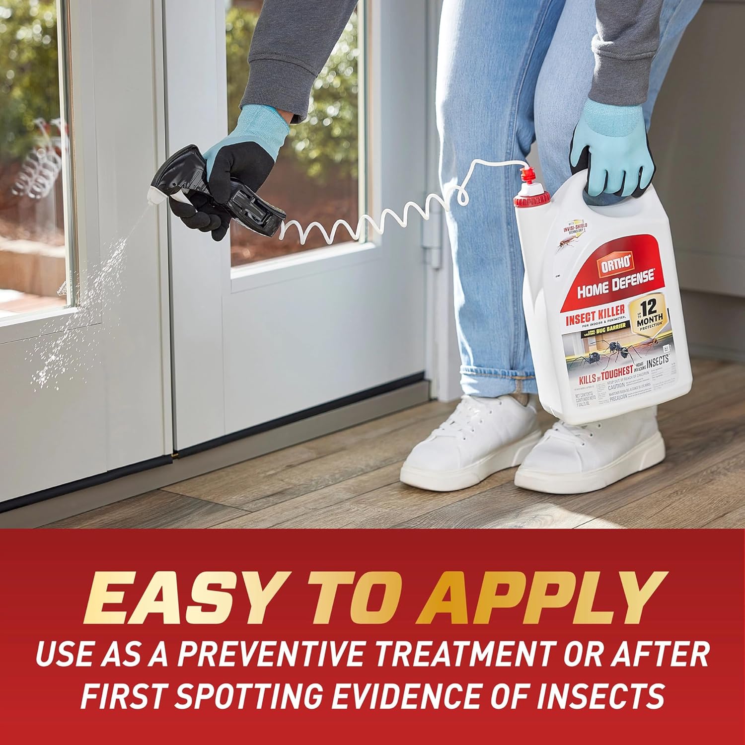 Ortho Home Defense Insect Killer for Indoor and Perimeter2, Controls Ants, Roaches, Spiders and More, 1 gal