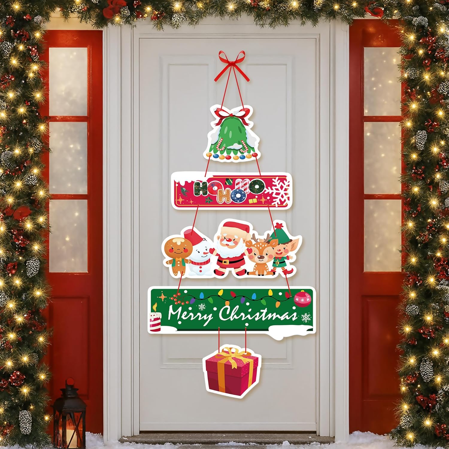 KatchOn, Christmas Wall Decorations Indoor | 30 Inch, Holiday Decor Hanging Christmas Decorations Indoor, Outdoor Decor | Hanging Wall Decor for Xmas Decorations | Holiday Banners Xmas Party Decor
