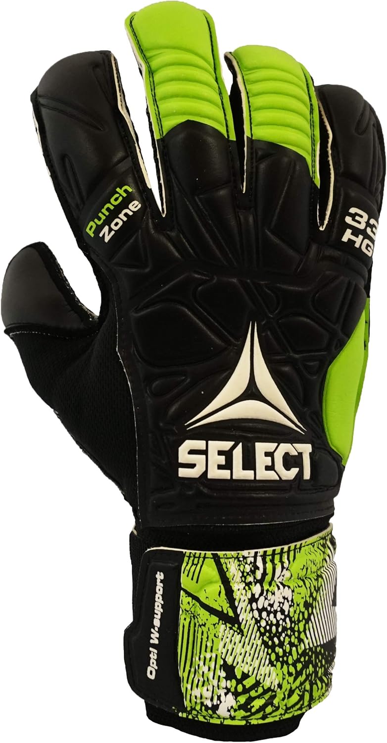 SELECT 33 Protec V20 Goalkeeper Glove With Finger Protection(Hard Ground and Soft Ground/Grass Palm)