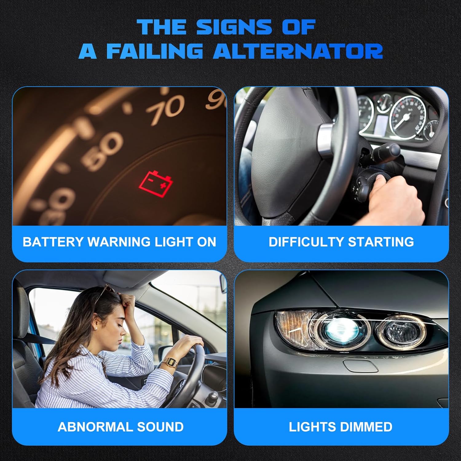 Alternator 11240 for 2007 Aspen/Durango 4.7L V8, for 2007-2010 Nitro/Liberty 3.7L V6, for 2007 Commander & Grand Cherokee, for 2011-2013 Ram 1500 3.7L V6 / 4.7L V8 160Amp 11240N