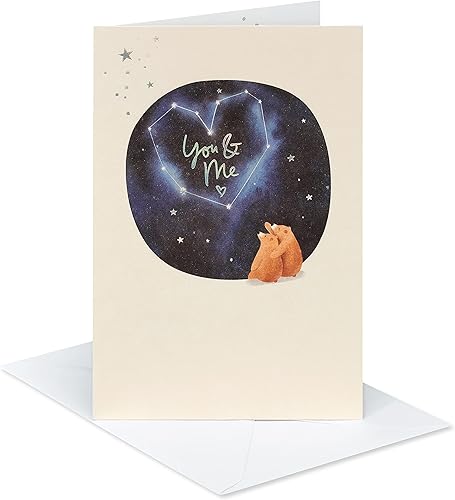 American Greetings Tarjeta romántica (Escrito en las estrellas)