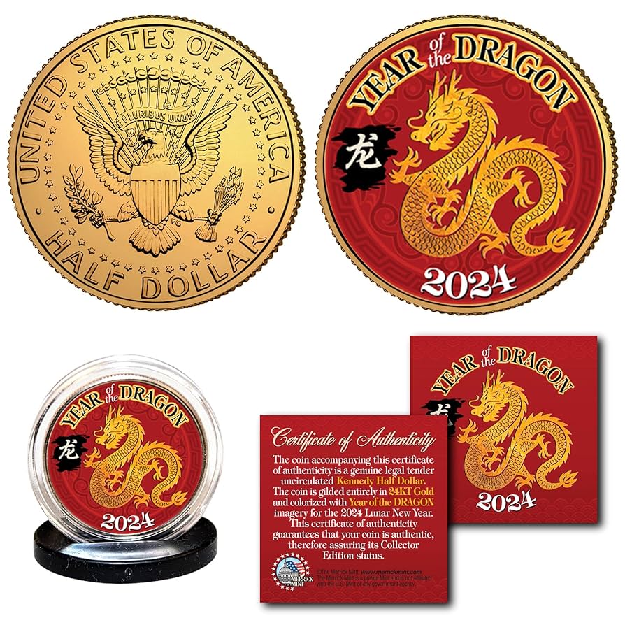 Amazon.com: 2024 Year of The Dragon Chinese Lunar New Year