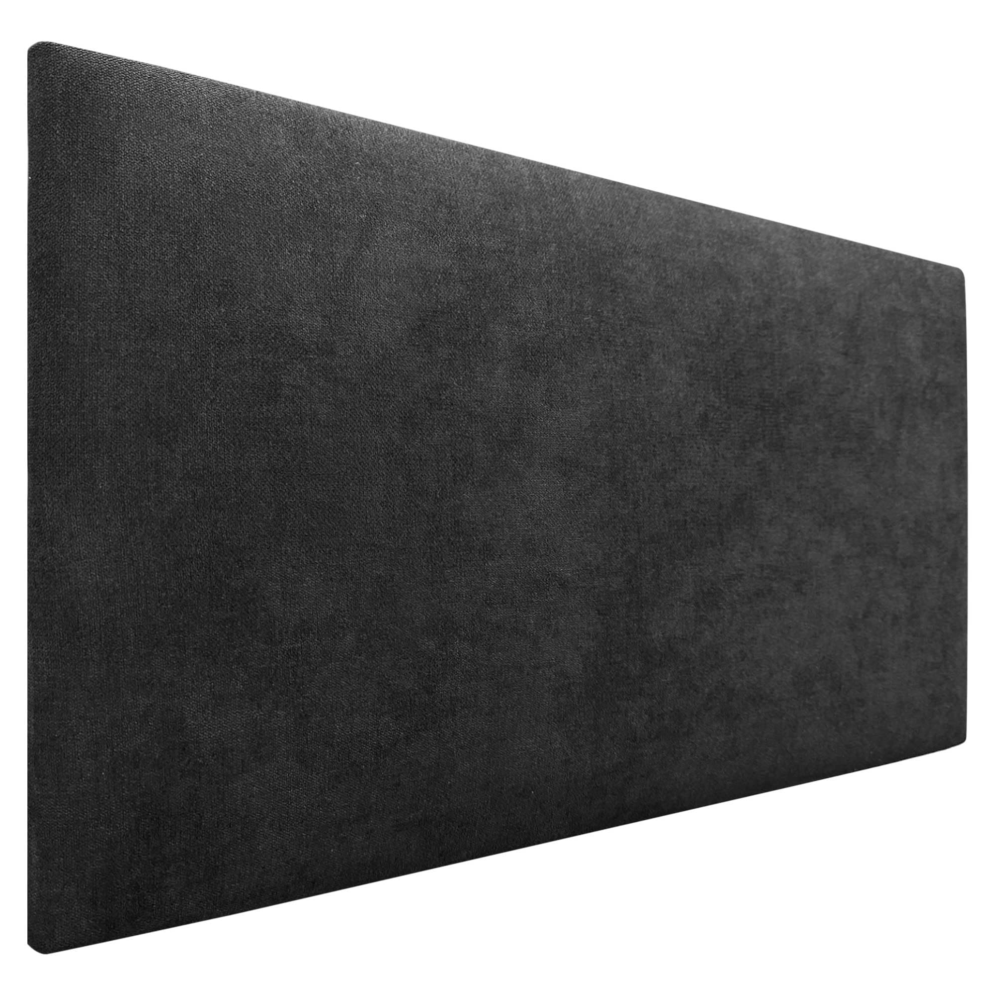 DHOME AQUALINE Leatherette or Fabric Headboard Smooth Headboards Upholstered Headboard Luxury Bed (Black Fabric, 90 cm (70/80/90 Beds))