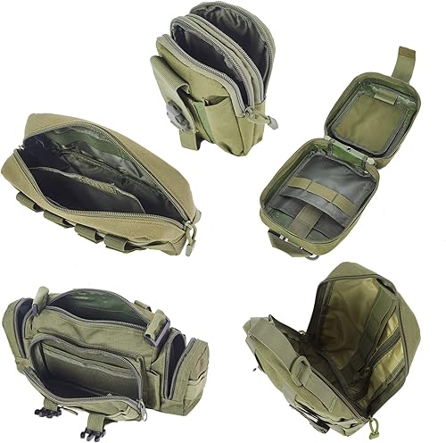 Miniatura 8 de BXBXHD Organizador táctico universal para respaldo de asiento de automóvil, organizador táctico de vehículos Molle, panel protector de vehículos con