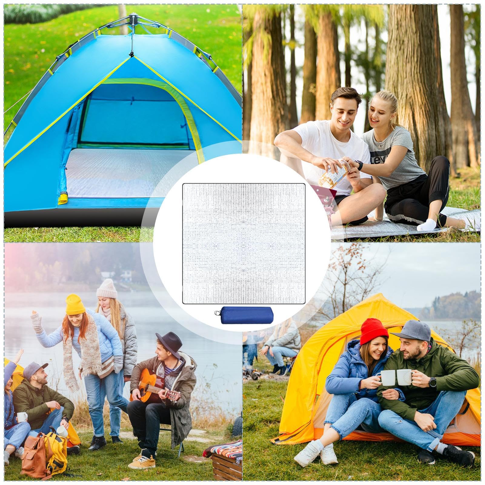 Tapete de Espuma para Camping, tapete de Suelo de Tienda de campaña