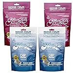 TeaZa Herbal Energy Pouch - Tobacco Alternative | 4 x 25 Pouch Packs | 2 Peppermint & 2 Bangin\' Black Cherry