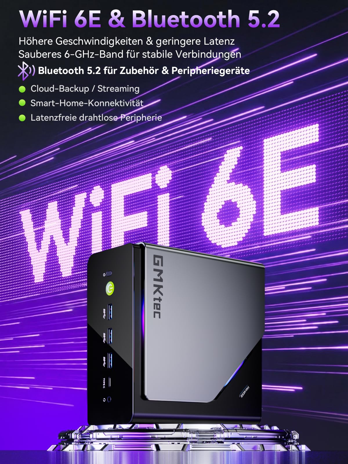 GMKtec K15 AI Oculink Mini PC mit Intel Core Ultra 5 125U Prozessor, Barebones ohne RAM/SSD/OS, Desktop-PC AI Boost, 3X M.2 2280 Speichererweiterung, Dual NIC 2.5GbE, HDMI 2.1, USB4