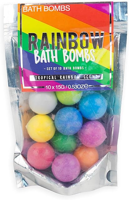 Rainbow Bath Bombs - Tropical Scent