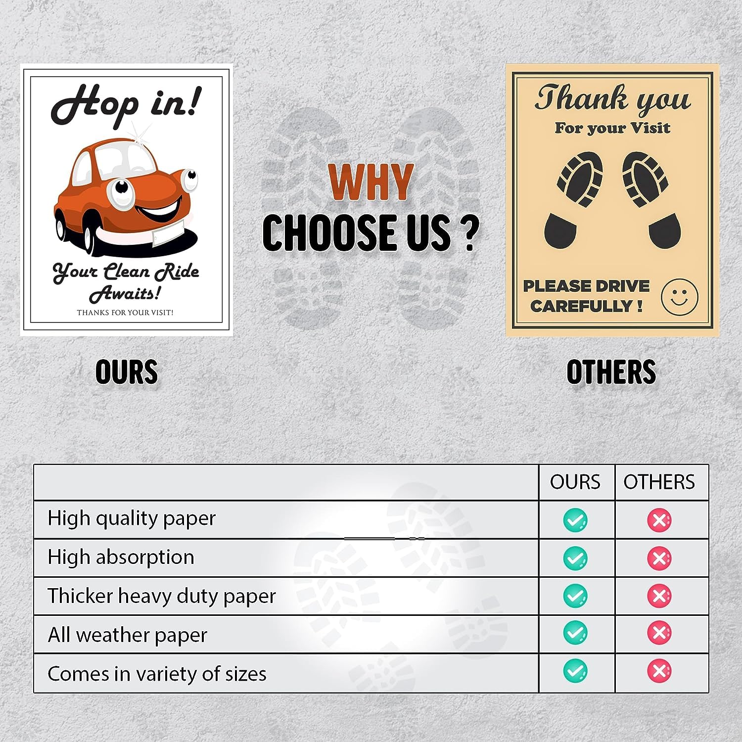 Paper Floor Mats for Cars Detail - Disposable Floor Mats for Cars - Paper Car Floor Mats for — view 5