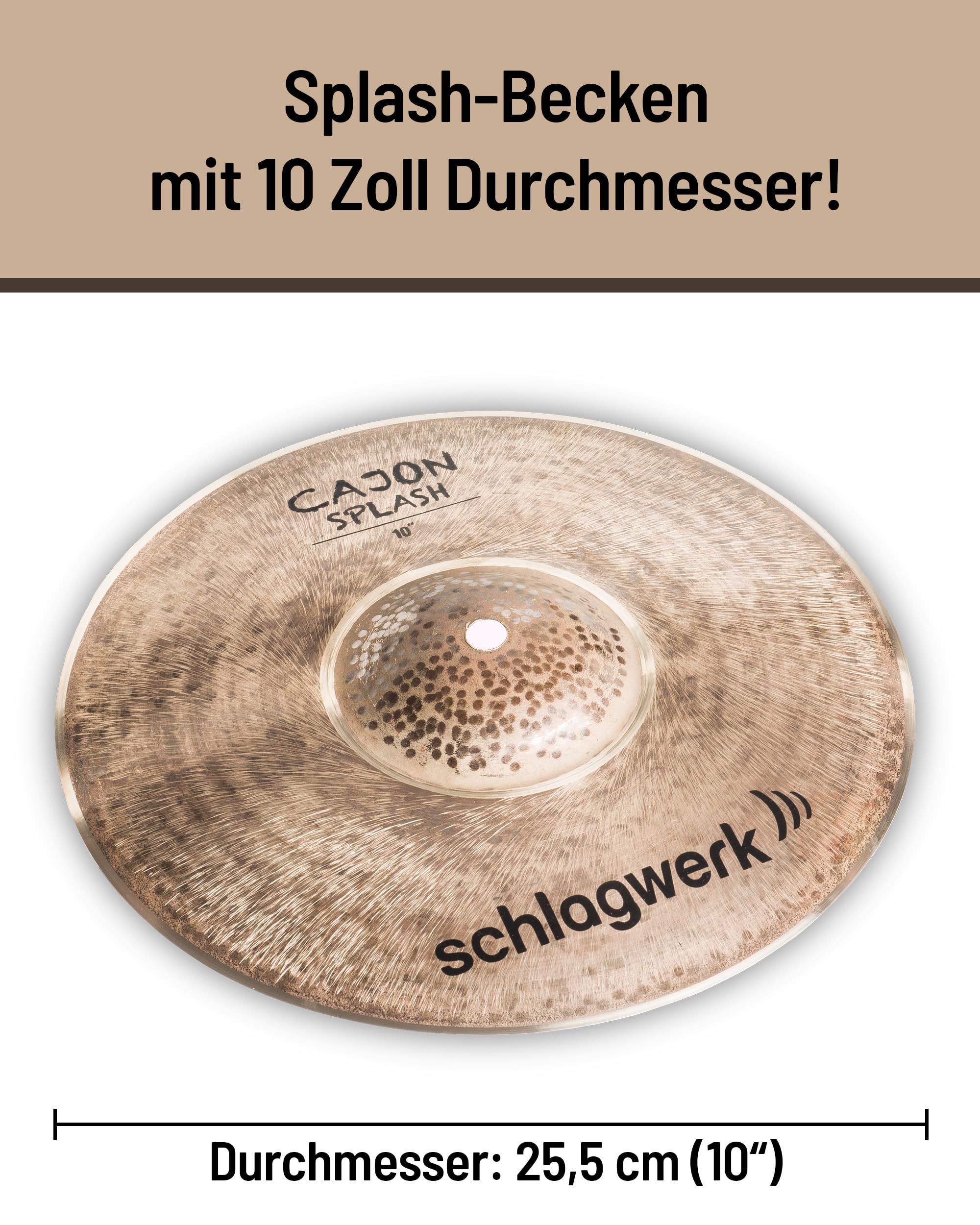 Schlagwerk Cymbale splash (CS10)