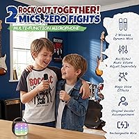 Vista 6 de Mini máquina de karaoke para niños y adultos, regalos de cumpleaños y Pascua para niños de 3, 4, 5, 6, 7, 8, 9 años o más, altavoz Bluetooth