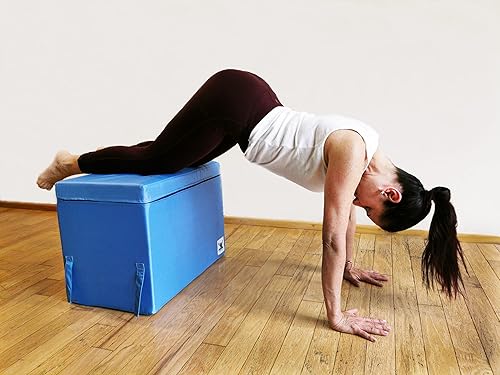 Miniatura 6 de Paquete de espuma comprometida con postura libre de dolor (bloqueos grandes y 2 pequeños, rollos largos y cortos, correacinturón de yoga y lentes de