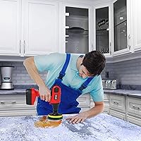 Vista 7 de SCRUBIT Cepillo de taladro de limpieza eléctrica – Limpiador de tinas y azulejos de alta resistencia – Kit de cepillo de taladro incluye accesorio