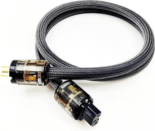 Cable de alimentación universal de alta fidelidad de audio de alta fidelidad de 10 AWG Cable de alimentación de CA Enchufe de EE. UU