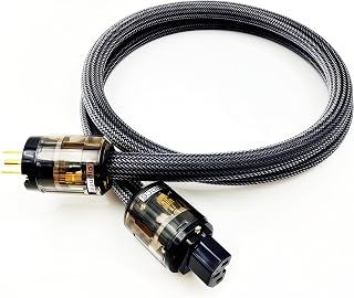 WAudio 10 AWG Hi-End HiFi Audio Universal AC Power Cable Power Cord US Plug - 5FT (1.5M)