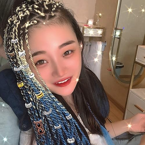 Miniatura 6 de 30 cuentas de metal de estilo tibetano, cuentas de rastas de agujero grande Rodelle redondas sueltas para collares, pulseras, joyas, accesorios para