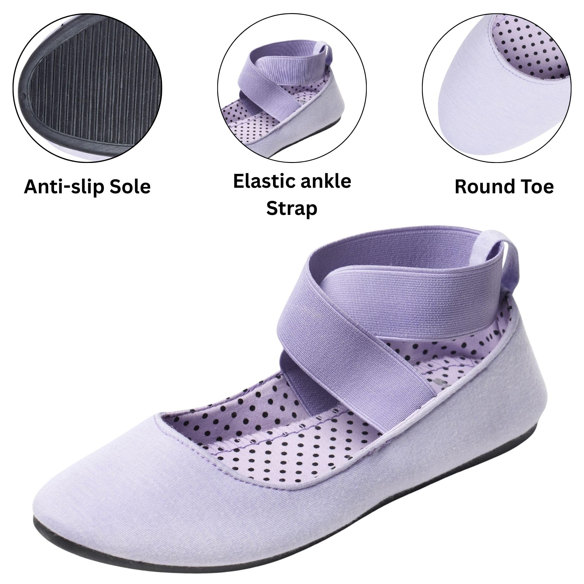 alpine swiss Ballerine da donna Peony Scarpe con cinturino alla caviglia elastiche Slip On Mocassini
