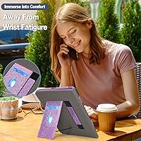 Vista 3 de Caweet Funda para Nook GlowLight 4 Plus de 7.8 pulgadas versión 2023, funda protectora plegable de piel sintética de alta calidad con ranura