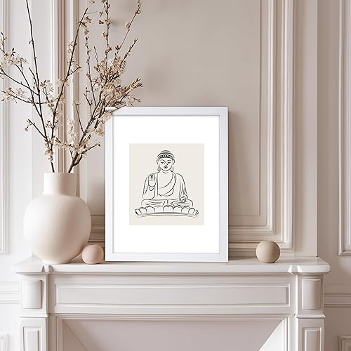 Miniatura 269 de Poster Master Póster de peonías – Estampado de flores retro – Ilustración floral – Ilustración en blanco y negro – Diseño de línea y abstracto –