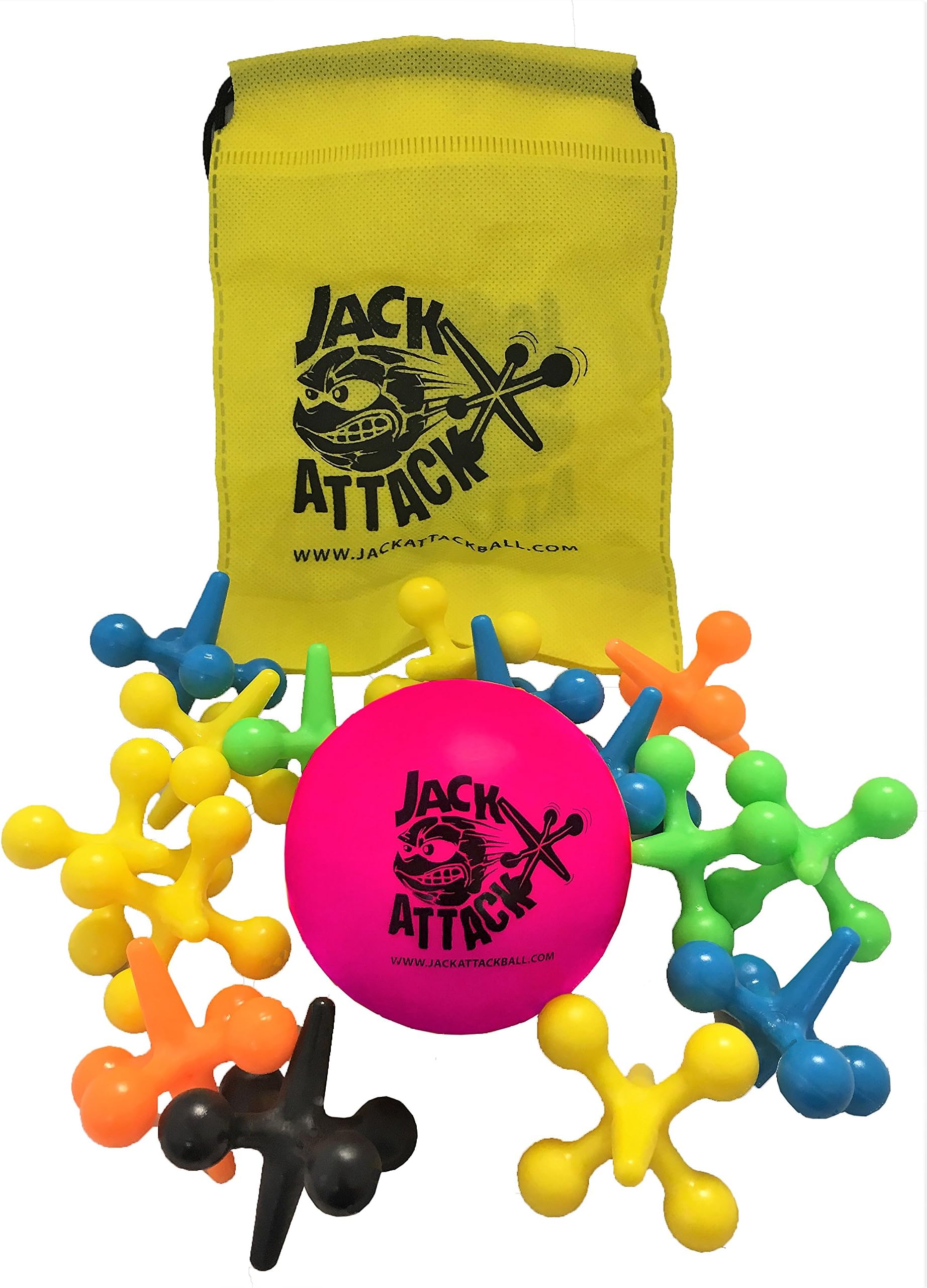 Jack Attack Big Jacks Game Set 15 Jacks 1 Ball and a Bag Play Your Favorites floor games knucklebones Taba Jogo do Osso Gonggi Chucks Chamesh Avanim Jackstones Fivestones RANDOM COLOR