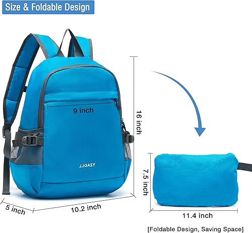 Miniatura 4 de YZAOLL Mochila de senderismo ligera y plegable de 20 litros, mochila de senderismo pequeña para mujeres y hombres, viajes, camping, vacaciones,