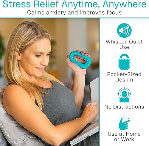 Miniatura 4 de Vive Entrenador de fuerza de agarre, ejercitador fortalecedor de manos, muñecas y dedos para terapia y rehabilitación, equipo de entrenamiento de