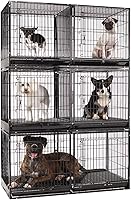 Vista 5 de ProSelect - Jaula modular de acero con bandeja de plástico, color negro