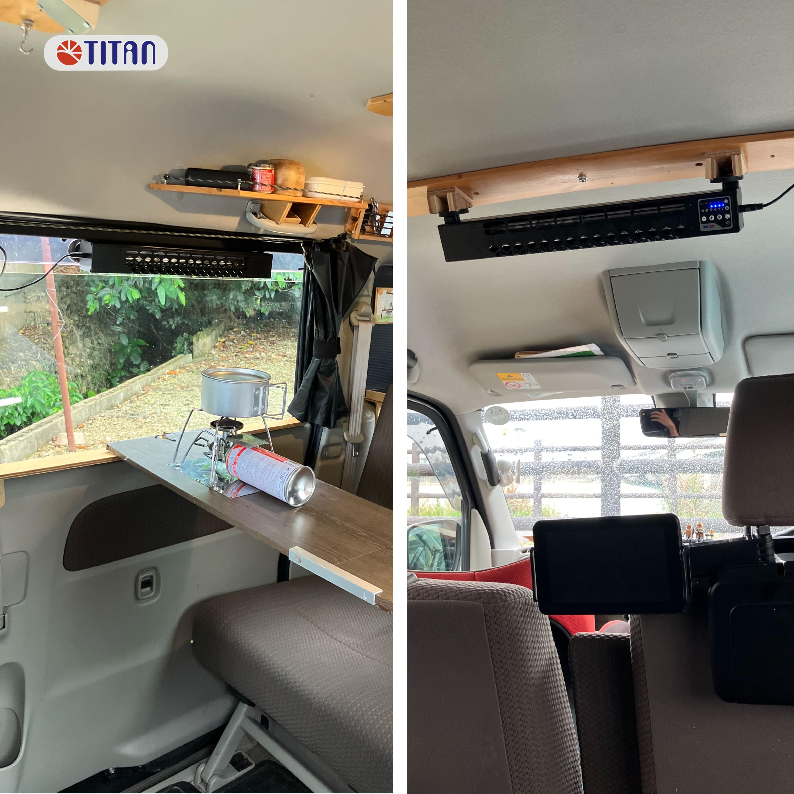 TITAN - Ventilatore magnetico e portatile IP55 per campeggio, navigazione, cucina e uso domestico - Compagno essenziale per camper, TTC-SC60(B)
