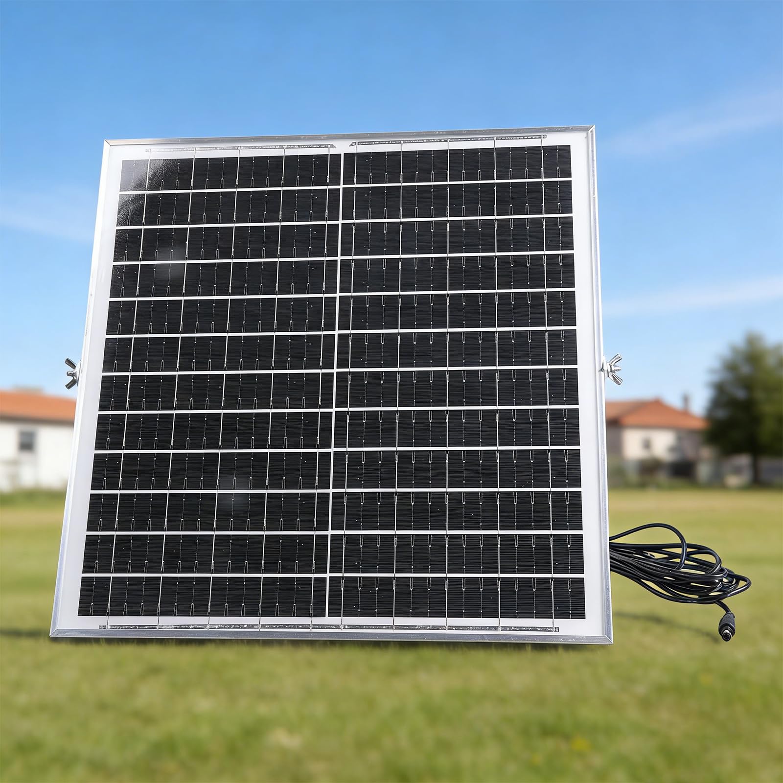 Monokrystaliczne panele słoneczne 12 V, 20 W, do kamer bezpieczeństwa i przenośnych wentylatorów, przenośnych paneli solarnych