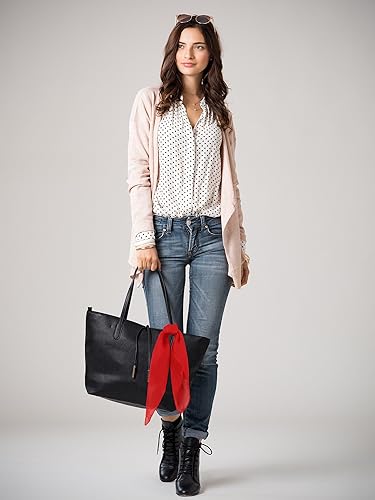 Miniatura 5 de SATINIOR Bufanda de gasa para mujer, pañuelo cuadrado, ligero, cinta de satén, bufanda de cuello retro