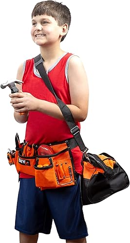 Miniatura 6 de Juego de herramientas My First de DIYjr  Juego de herramientas reales para niños herramientas forjadas de acero para niños cinturón de herramientas