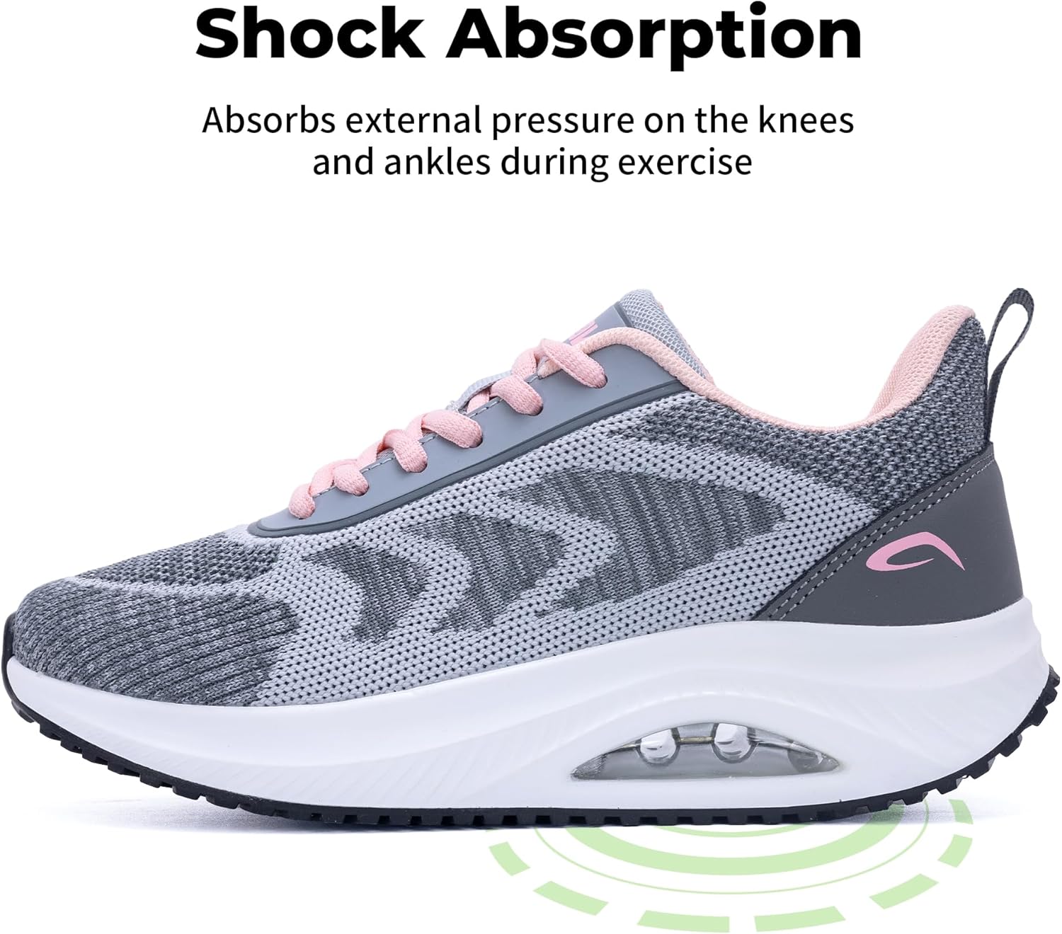 IIV Women's Walking Shoes | Arch Support Orthotic Tennis Shoes | Plantar Fasciitis Sneakers for Pain Relief - Image 3