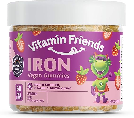Vitamin Friends Vegan Multivitamin & Iron for Kids