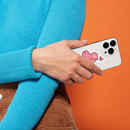 Miniatura 6 de Calcomanías de amor en forma de corazón, 100 unidades, calcomanías de vinilo impermeables para el día de San Valentín, boda, equipaje, laptop,