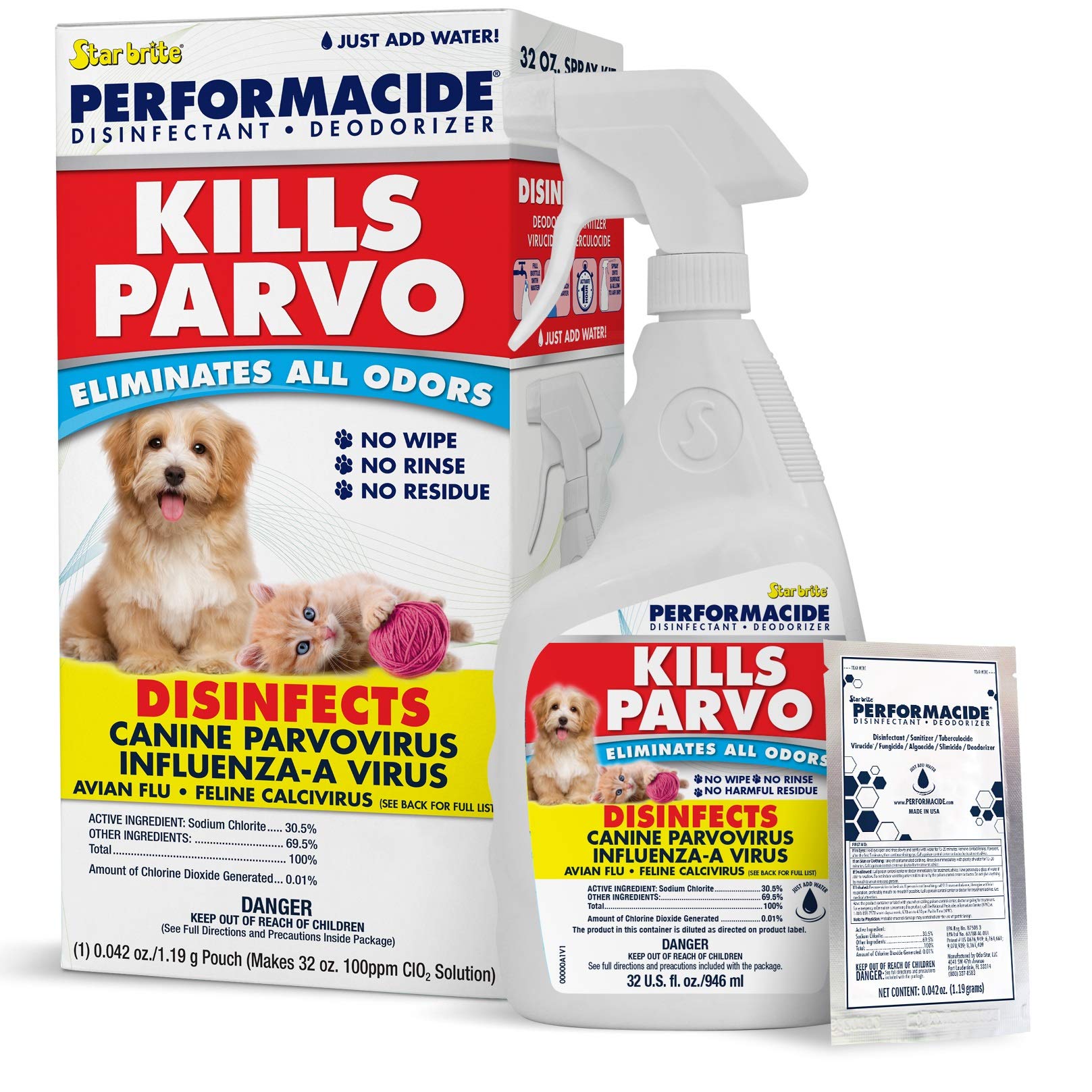 Performacide Kills Parvo Disinfectant Kills Parvovirus Influenza A Feline Calicivirus Avian Influenza A 32 Oz Single Kit Buy Online In Nicaragua At Undefined 72654731