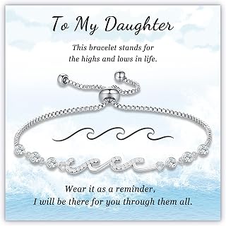 Sereney Mother Daughter Son Bracelets as Mother Birthday Gifts from Son, To My Daughter Bracelet as Valentines Day Gifts for Daughter from Mom, Mothers and Sonn Jewelry for Mama Mommy