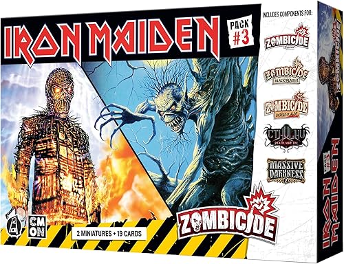 Miniatura 2 de Zombicide Iron Maiden - Paquete de personajes #3 - ¡Miedo a la oscuridad y las miniaturas de hombre de mimbre! Juego de mesa de estrategia