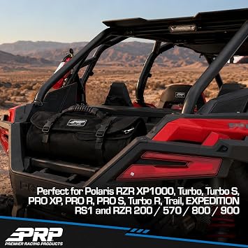 PRP UTV Tool Kit for Polaris RZR - Includes 41 Essential Tools, Roll-Up Storage Bag with Easy-Grab Handle, Mounts to Vehicle